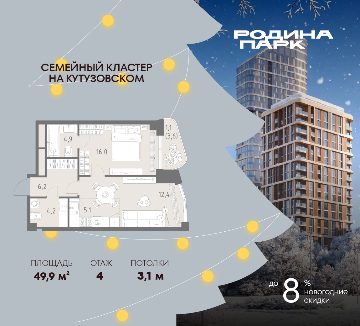 Планировка 2-комн.